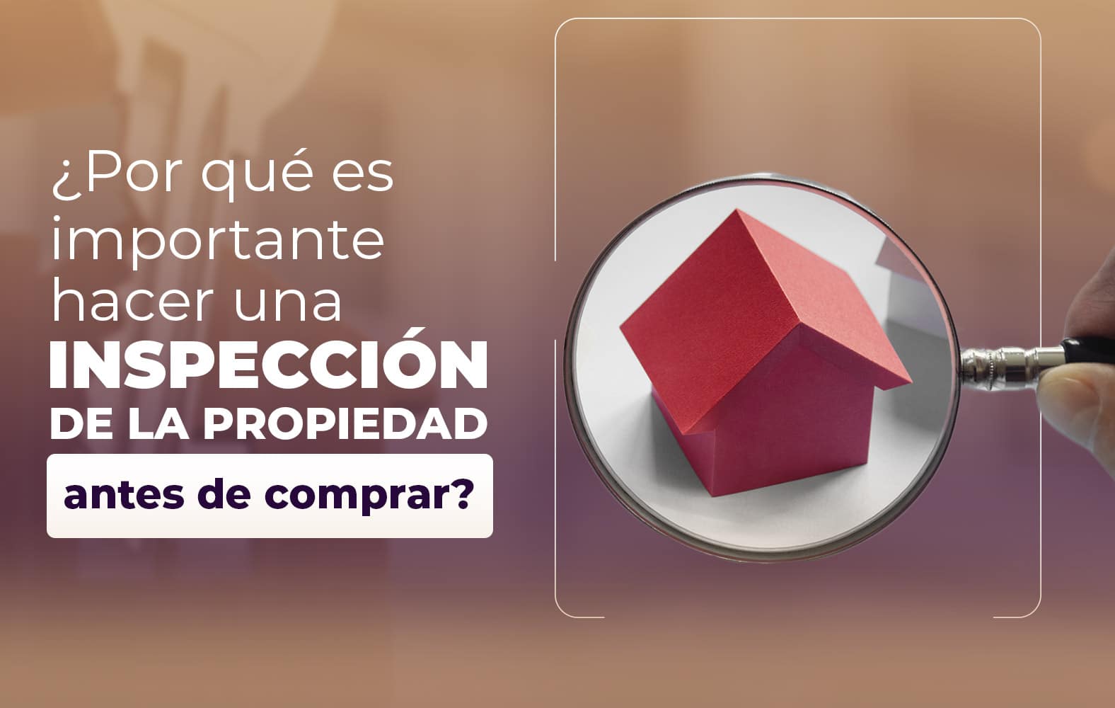 Siempre debes hacer una inspección de la propiedad antes de cerrar la compra